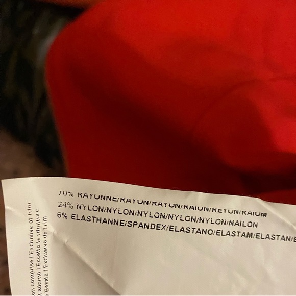 Joseph Ribkoff Bright Red Zippered Jacket Stretch Size 4 - Picture 11 of 12